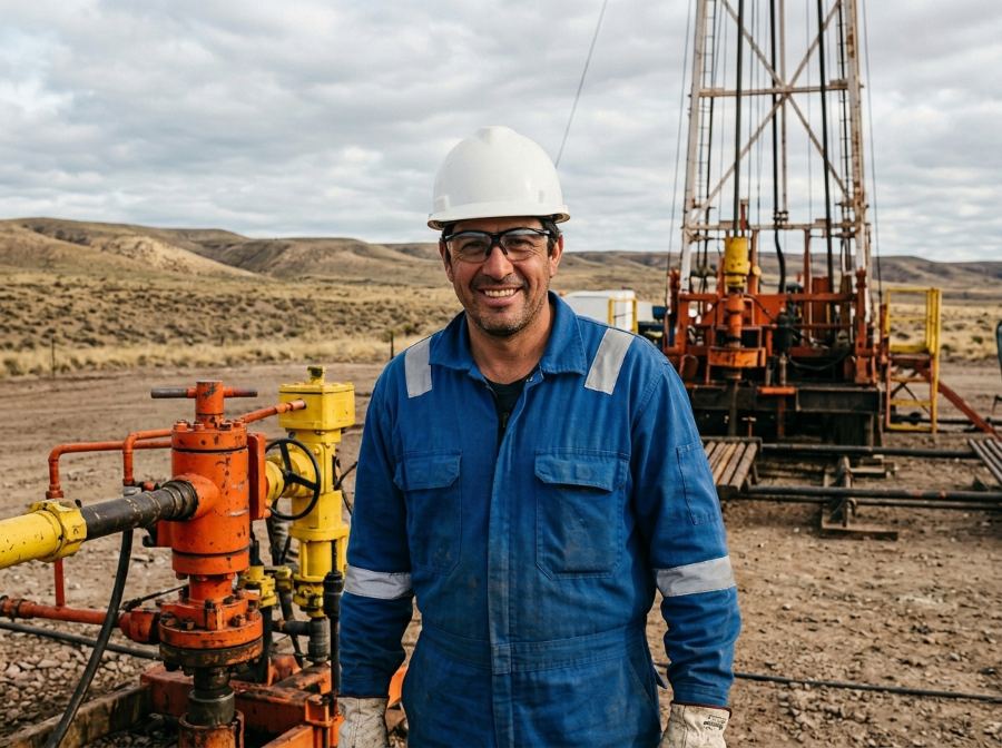Paciente sonriendo en su trabajo